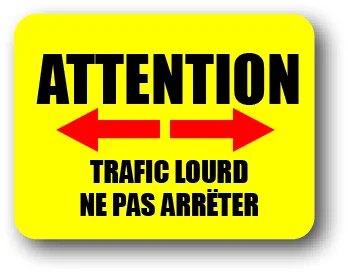 DuraSign ATTENTION TRAFIC LOURD ARRÊTER Saldi Straordinari Offerte Speciali Disponibili Adesso