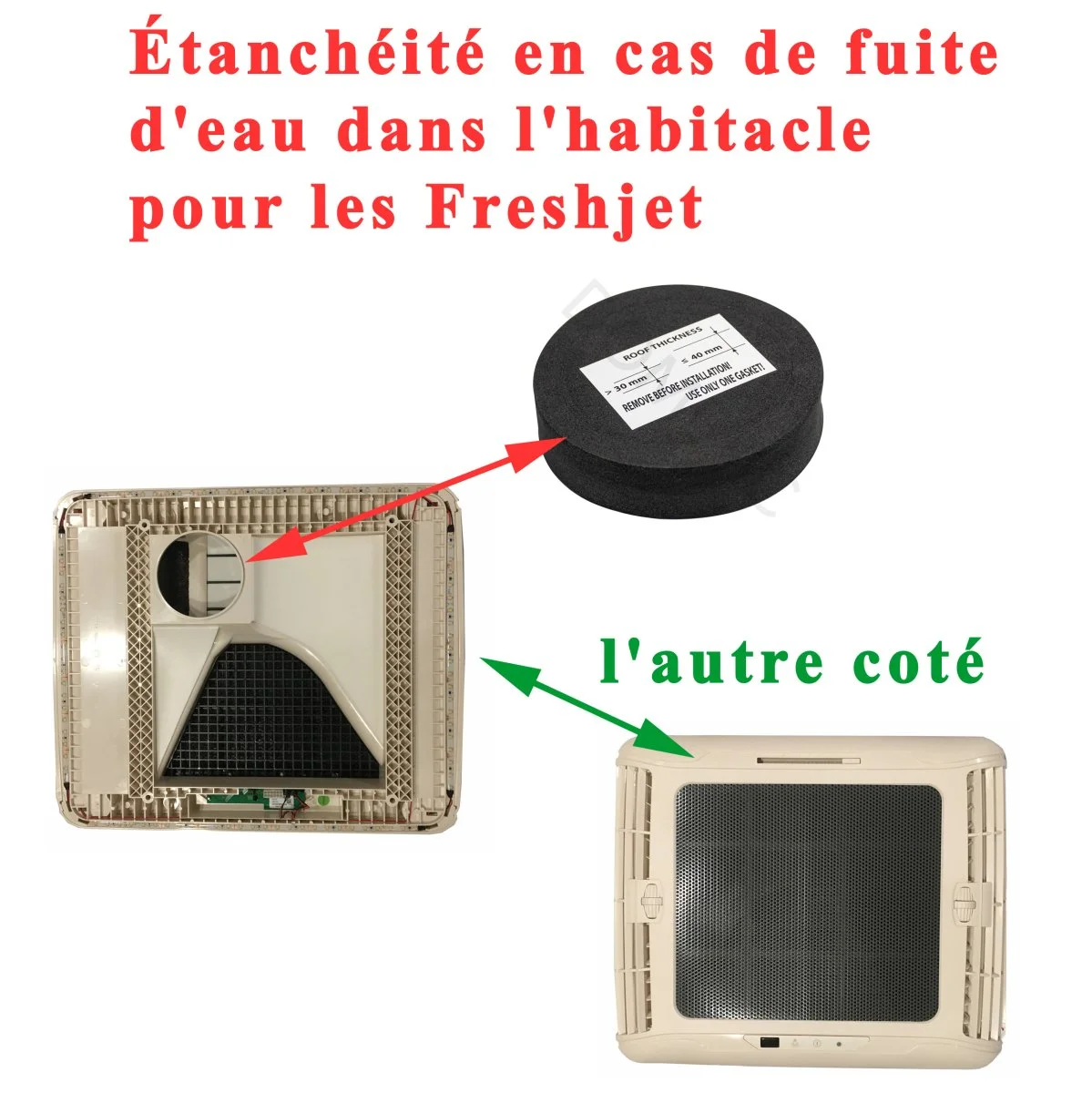 Dometic, étanchéité en cas de fuite d’eau dans l’habitacle pour les Freshjet - Accessoires Outdoor pour Plus de Liberté de Mouvement - {'count': 1, 'name': 'FR'}