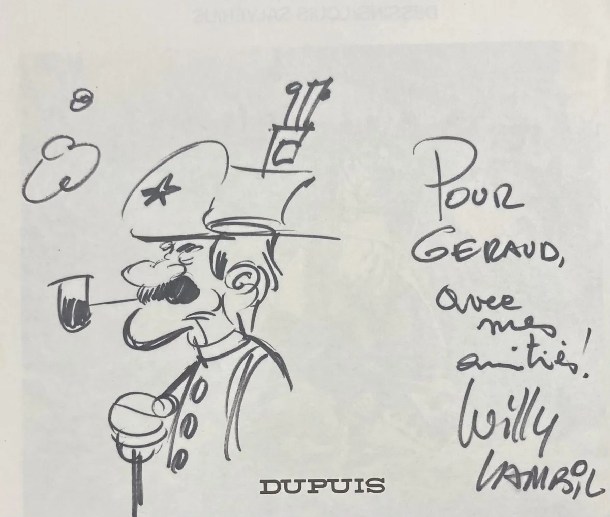 Lambil & Cauvin – Dédicace / Les Tuniques Bleues N° 4 « Outlaw » (1977) - Vins Rouges Harmonieux pour Chaque Occasion - {'count': 1, 'name': 'grâce'}