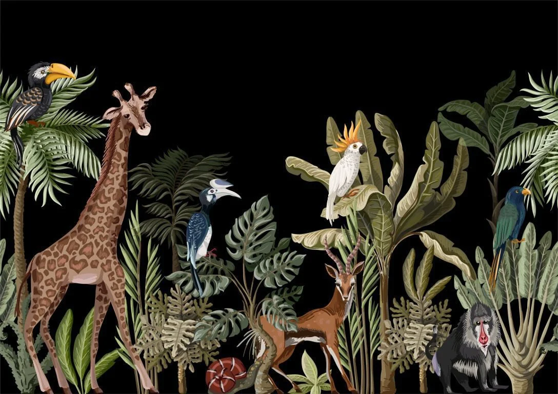 murale Jungle nocturne Saldi Straordinari Offerte Speciali Disponibili Adesso