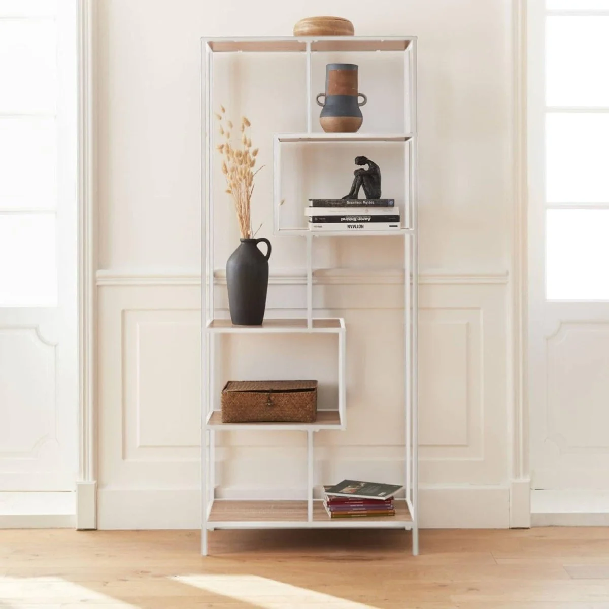 Étagère Métal Bois Industriel | Nord - E-shop mondial – Produits durables, modernes et accessibles partout Étagères en métal 3/4 niveaux pour magasins, dépanneurs et supermarchés –  Présentoir portable pour aliments et boissons : Amazon.fr: Cuisine et Maison