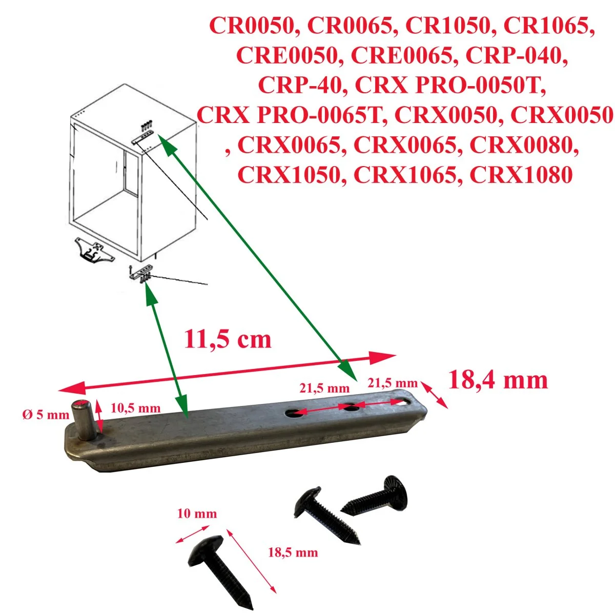 Waeco, charniere bas ou haut des réfrigérateurs: CRP40, CR0050, CR0065, CR1050, CR1065, CRE0050, CRE0065, 241286500 CRP-040, CRP-40, CRX PRO-0050T, CRX PRO-0065T, CRX0050, CRX0065, CRX0080, CRX1050, CRX1065, CRX1080 - Accessoires Outdoor pour Plus de Liberté de Mouvement