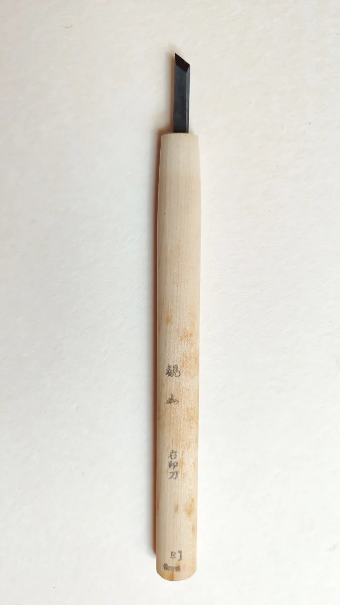 Ciseau japonais "Shirabiki" de Craft gravure sur bois "Chokokuto" 6mm - Accessoires Outdoor pour Plus de Liberté de Mouvement