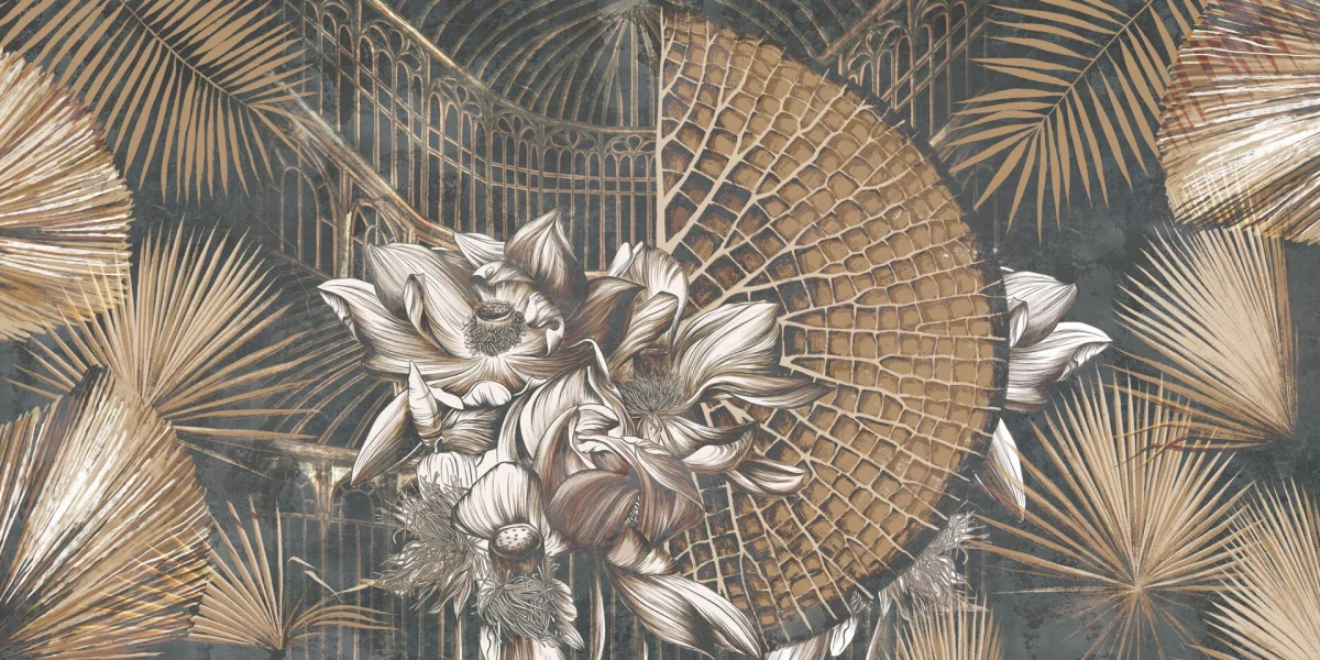 Papier Peint Fleur Exotique - Saldi Straordinari – Offerte Speciali Disponibili Adesso Papier peint panoramique L BLAKE 159 x 280 cm - 4MURS