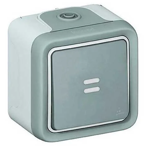 Interrupteur avec témoin complet IP55 10AX montage saillie – Plexo – Gris – 069710 – Legrand - ​Drones Professionnels & Grand Public | Boutique Française​ PLEXO inter 2 directions 10AX mécanisme IP55 IK08 gris | 069511L |  3414971877986 | LEGRAND