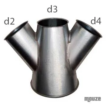 Dérivation double ø 120 mm - Saldi Straordinari – Offerte Speciali Disponibili Adesso - Raccord