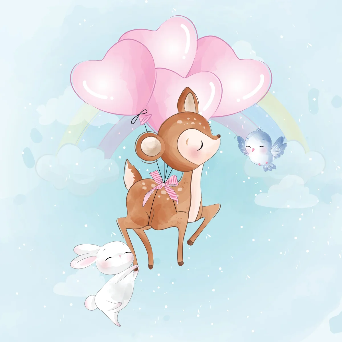 Papier peint Adorable cerf - Saldi Straordinari – Offerte Speciali Disponibili Adesso - papier peint cerf