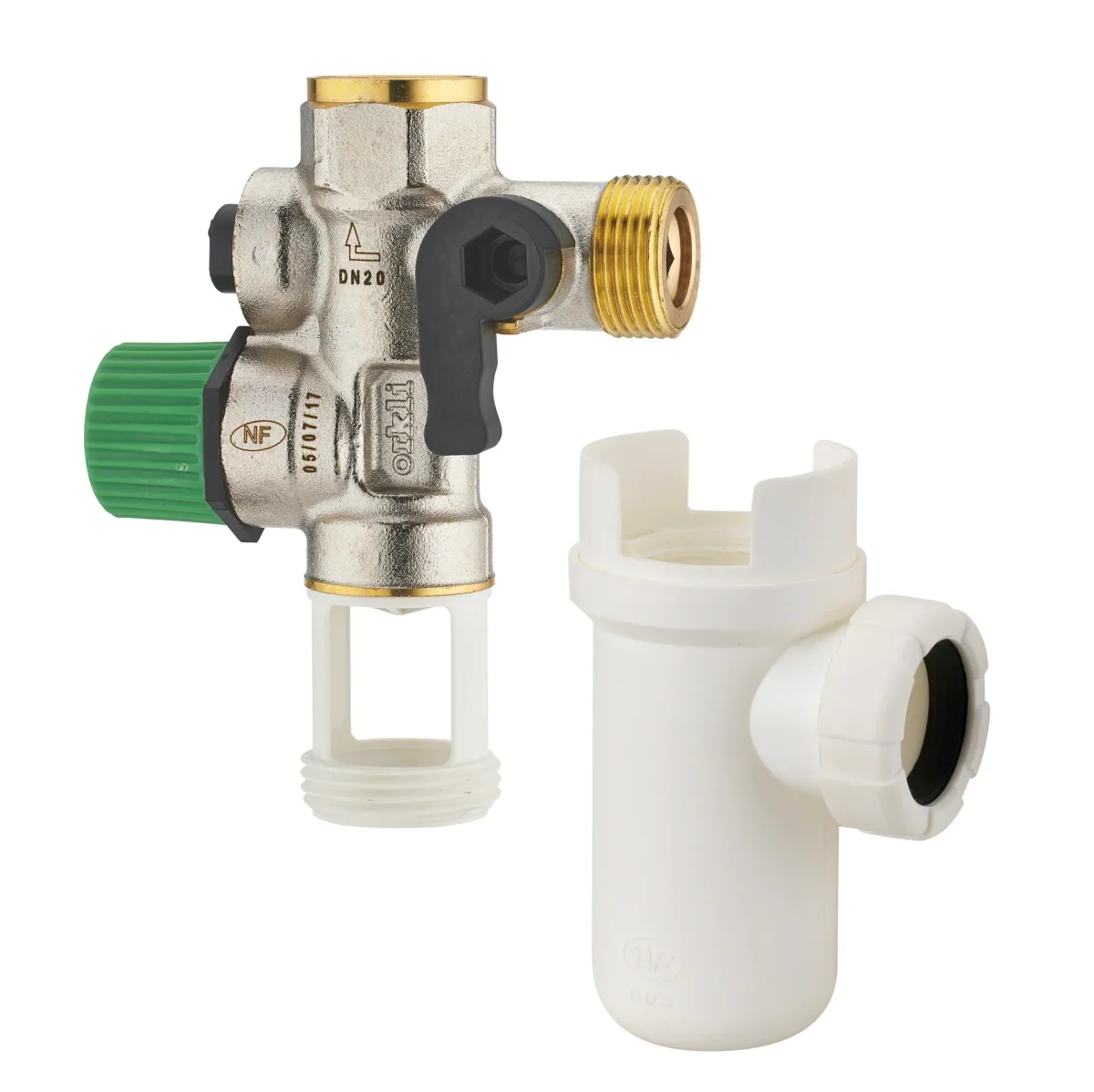 Groupe de sécurité NF siège téflonné + Siphon - Accessoires Outdoor pour Plus de Liberté de Mouvement - Inox
