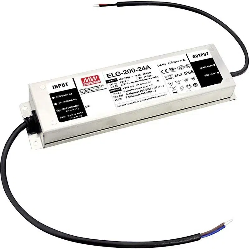 Transformateur meanwell elg serie 200w - Accessoires pratiques maison pour un intérieur plus fonctionnel TRANSFORMATEUR 200W POUR RAIL MAGNETIQUE NEW