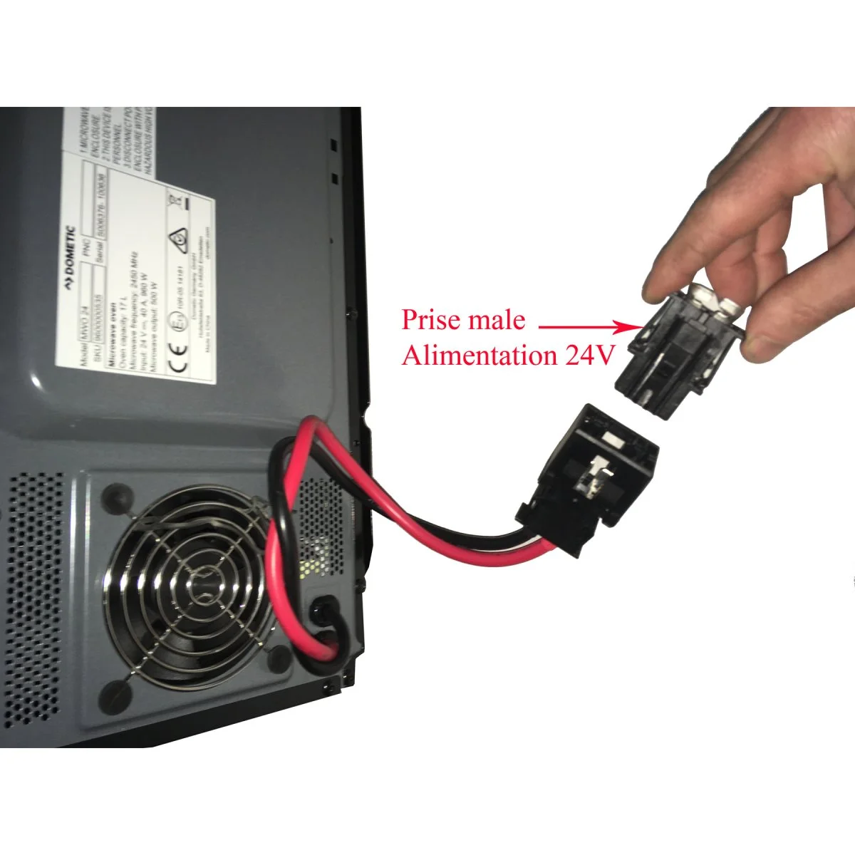 Prise male pour le branchement du Micro-ondes Dometic – DISPONIBLE VERS LE 16 JUIN 2026 - Accessoires Outdoor pour Plus de Liberté de Mouvement - {'count': 1, 'name': 'UNITRAILER'}