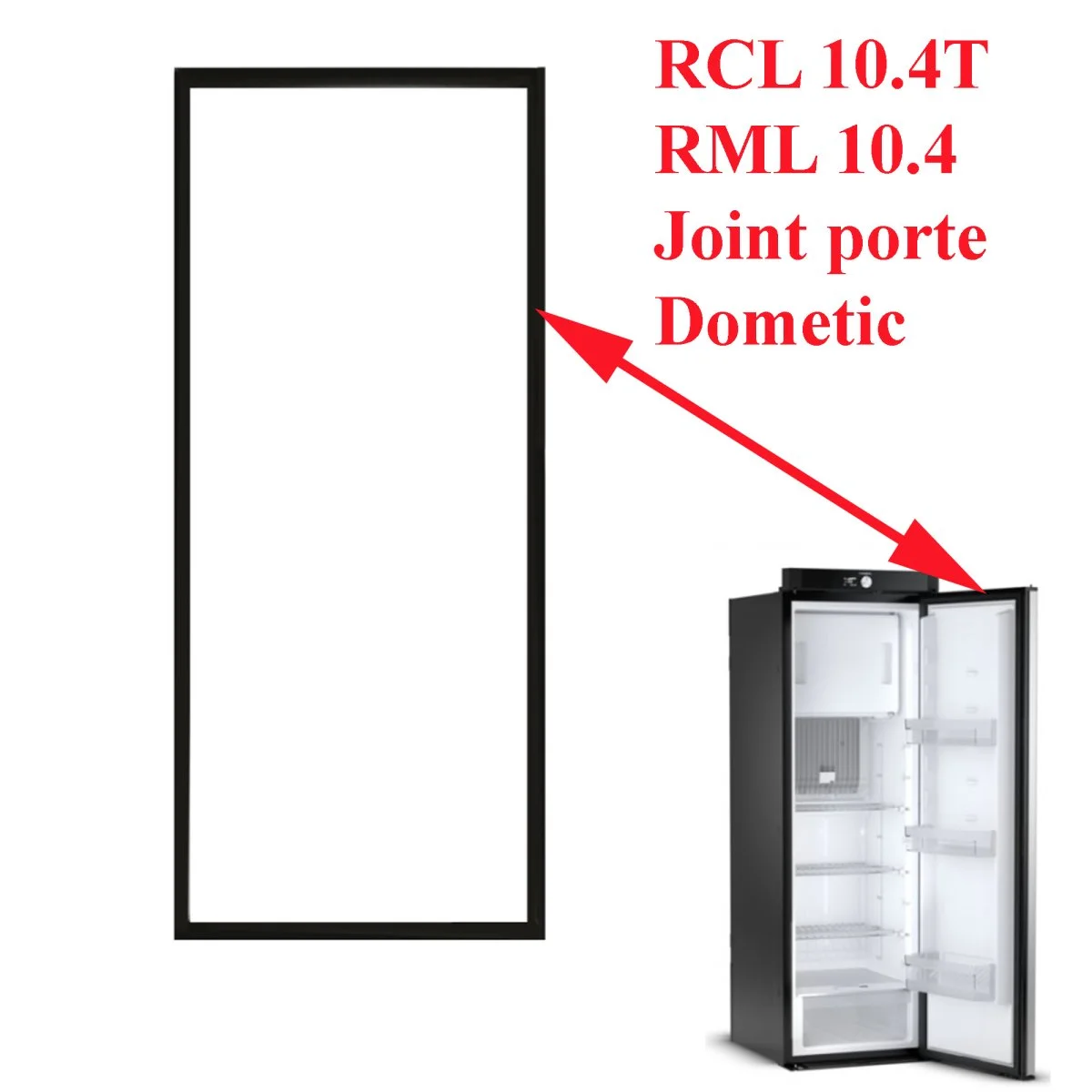 Dometic, joint magnétique noir de porte pour les modèles: RCL 10.4T, RML 10.4 - Accessoires Outdoor pour Plus de Liberté de Mouvement 3M Joint d'étanchéité en forme de T pour porte, bande d'étanchéité en  silicone pour porte, ruban d'étanchéité pour coupe-froid de porte, ruban  adhésif |
