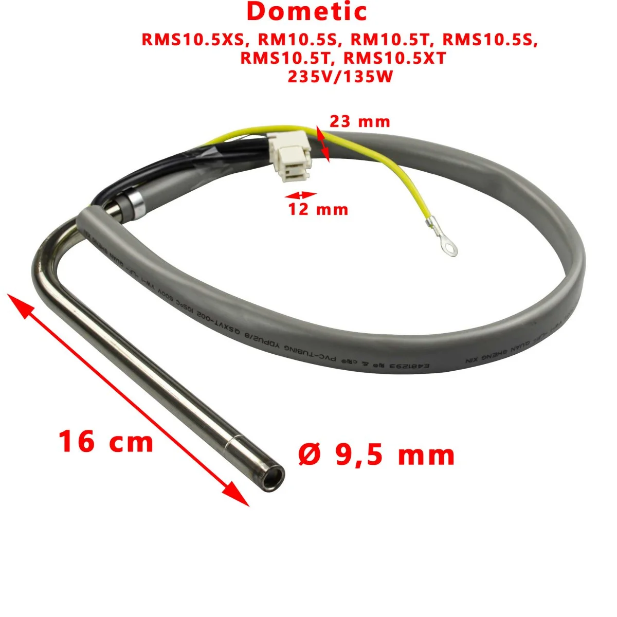 Dometic, résistance 235V/135W de l’agrégat pour réfrigérateur RMS10.5XS, RM10.5S, RM10.5T, RMS10.5S, RMS10.5T, RMS10.5XT - Accessoires Outdoor pour Plus Auto de Liberté de Mouvement